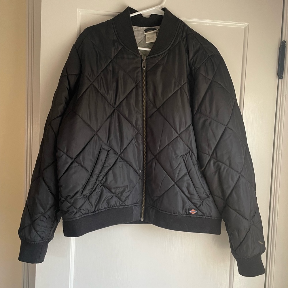 Dickies womens XL bomber jacket black